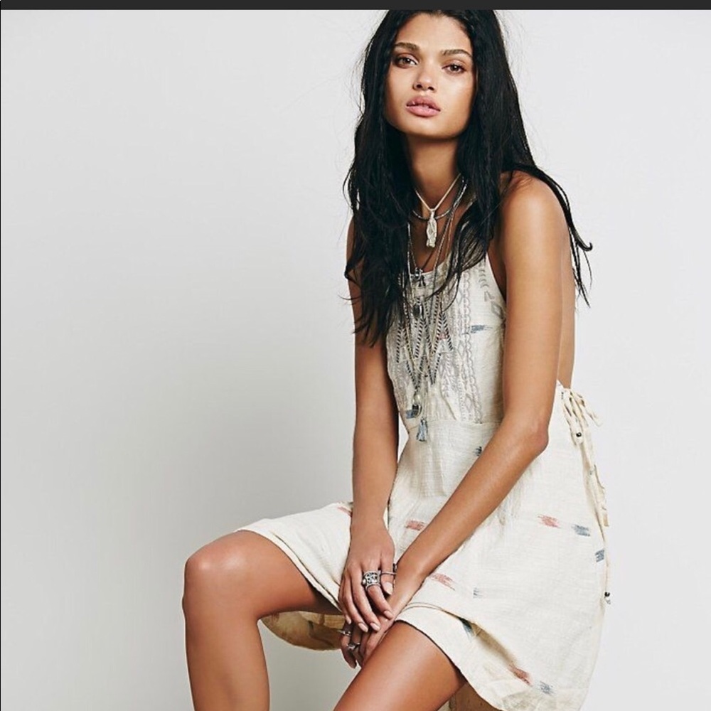 Cream free people dress